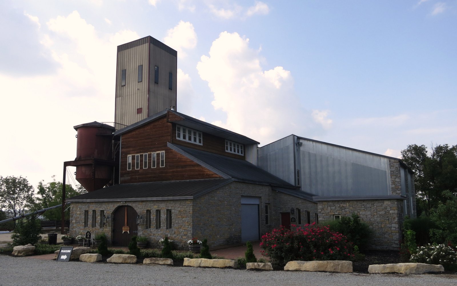 Willett Distillery buildings and tower in Bardstown, Kentucky