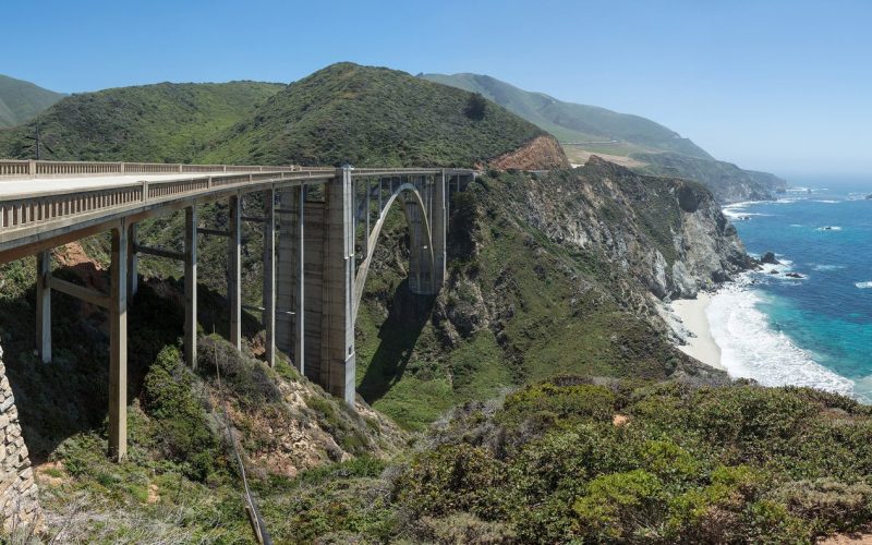 Bixby Creek Bridge on the Big Sur coast, California