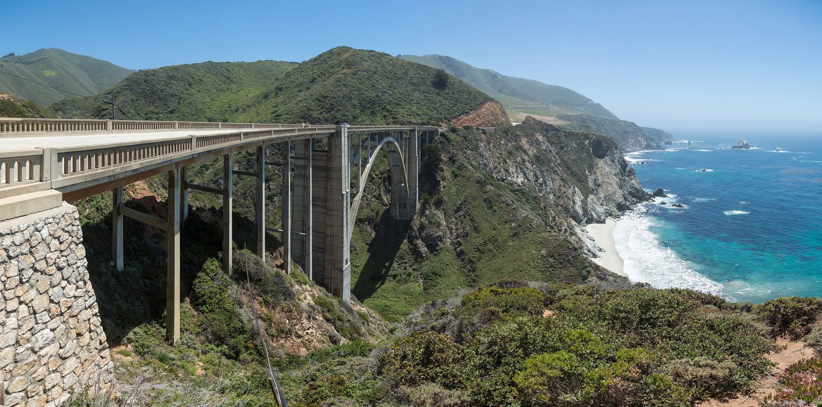 Bixby Creek Bridge on the Big Sur coast, California